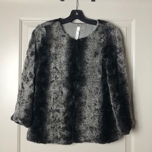 Cropped Faux Fur Jacket